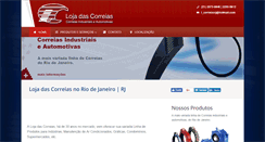 Desktop Screenshot of lojadascorreiasrj.com.br